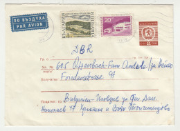 Bulgaria Postal Stationery Letter Cover Posted 1968 To Germany - Uprated B240615 - Sobres