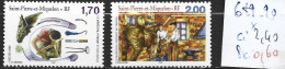 SAINT PIERRE ET MIQUELON 689-90 * Côte 2.40 € - Nuevos