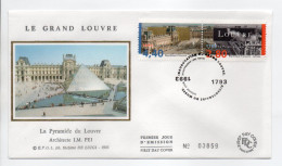 - FDC LE GRAND LOUVRE - PARIS 20.11.1993 - - Musei