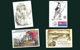 Boulogne Sur Mer -  Rencontre De  Collectionneurs - Lot De 4 Cartes - Bolsas Y Salón Para Coleccionistas