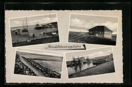 AK Strucklahnungshörn, Gaststätte, Ufer Und Lahnungen, Dampfer Im Hafen  - Damp