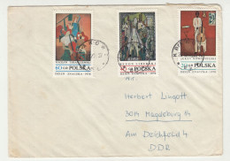 Poland Letter Cover Posted 1970 To Germany DDR B240615 - Lettres & Documents