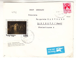 Israël - Lettre De 1970 - Oblit Beth Jizchack - Peintures - Musée - - Briefe U. Dokumente