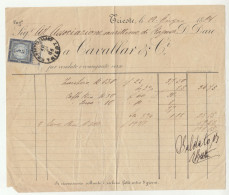 Austria Revenue On Cavallar & Ci., Trieste Company Invoice 1884 B240615 - Fiscaux