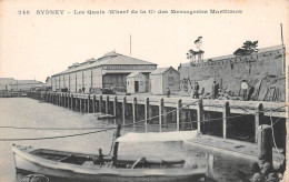 ¤¤  -   CANADA   -  NOUVELLE-ECOSSE  -  SYDNEY   -  Les Quais (Wharf De La Compagnie Des Messagerie Maritime)     -  ¤¤ - Altri & Non Classificati