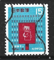 JAPON. N°954 Oblitéré De 1969. Code Postal. - Zipcode