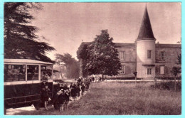 33 - B27421CPA - MERIGNAC TENET - L' Arrivée Des Enfants -  Ecole De Plein Air - Autobus. - Très Bon état - GIRONDE - Merignac