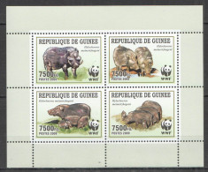 Nw0450 2009 Guinea Wwf Wild Boars Animals Fauna #4286-4289 Mnh - Ungebraucht