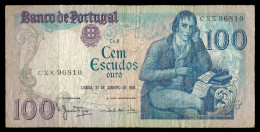 Portugal 31.01.1984 Banknote 100 Escudos P-178c Sign. Emílio Rui Da Veiga Peixoto Vilar Circulated + FREE GIFT - Portogallo