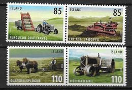 Islande 2008 N°1122/1125 Neufs** Instruments Agricoles Anciens - Unused Stamps