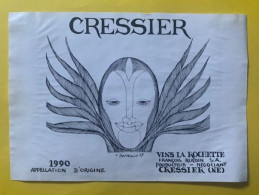 20204 - Cressier 1990 Suisse Masque  Illustration F.Berthoud - Kunst