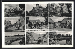 AK Rotenburg / Hann., Ratschule, Jugendherberge, Kirchenstrasse  - Rotenburg (Wuemme)