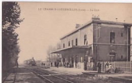 LE CHAMBON FEUGEROLLES                   LA GARE      TRAIN EN PP - Le Chambon Feugerolles