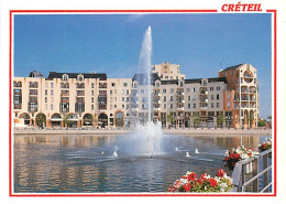 94 - Créteil - Quartier Du Port : Esplanade Des Abymes - Jet D'eau - CPM - Voir Scans Recto-Verso - Creteil