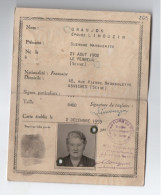 Carte Nationale D'Identité/ République Française/Seine /Asniéres/Granjon Limouzin/Préfecture De Police/ 1959    AEC259 - Cartes De Membre