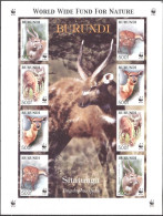 Burundi 2004, WWF, Sitatunga, Sheetlet IMPERFORATED - Unused Stamps