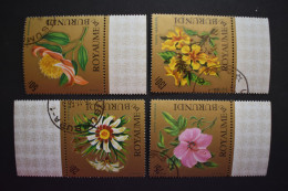 Burundi - 1966 Poste Aérienne Fleurs N° PA 30 à PA 33 (4 Valeurs) Oblitérés - Luchtpost