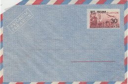 AV063 - AEROGRAMMA JUGOSLAVIA SOPRASTAMPATO STT-VUJNA D.30/5 NUOVO - Mint/hinged