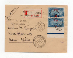 !!! LETTRE RECO PAR AVION DE DJIBOUTI POUR ADDIS ABEBA DU 31/10/1930 CACHET SERVICE AVION DJIBOUTI-ADDIS - Lettres & Documents
