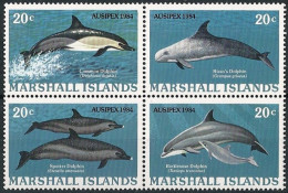 MARSHALL - DAUPHINS - N° 55 A 58 - NEUF** MNH - Dolphins