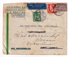 Lettre Pays Bas 1934 's Gravenhage La Haye Drukkerij En Boekhandel K. A. Ebeling - Lettres & Documents