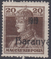 Hongrie Baranya 1919 Mi 36 Roi Charles IV (K6) - Baranya