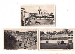 Açores. Ilha Terciera. Tourada A Corda.  Praça S. Joao. 3 Cartes Postales. - Açores