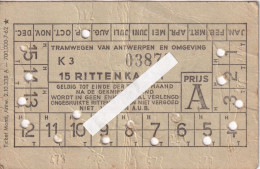 OLD TRAM Ticket : Tramway - Altri & Non Classificati