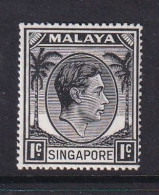 Singapore: 1948/52   KGVI   SG16    1c    [Perf: 17½ X 18]    MNH - Singapur (...-1959)