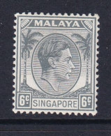 Singapore: 1948/52   KGVI   SG5    6c    [Perf: 14]    MH - Singapur (...-1959)