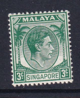 Singapore: 1948/52   KGVI   SG3    3c    [Perf: 14]    MH - Singapur (...-1959)