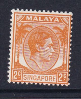 Singapore: 1948/52   KGVI   SG2    2c    [Perf: 14]    MH - Singapur (...-1959)