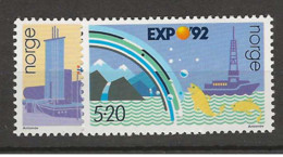 1992 MNH Norway, Mi 1094-95 Postfris** - Unused Stamps