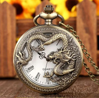 Montre Gousset NEUVE - Dragon Chinois (Réf 4) - Orologi Da Polso