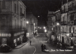 CARTOLINA  VASTO CHIETI ABRUZZO CORSO DE PARMA NOTTURNO VIAGGIATA 1962 - Chieti