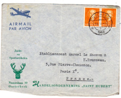 1953  CAD  D' ENSCHEDE "  Jacht En Sportartikelen  OOSTERBEEK " - Covers & Documents