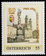 PM 60 Jahre Philatel. Gesellschaft Linz Ex Bogen Nr. 8021621  Postfrisch - Personnalized Stamps