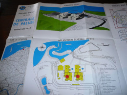 SEINE MARITIME TRAVAUX EDF CENTRALE NUCLEAIRE DE PALUEL PALIER W 1300 1er TRAIN OCTOBRE 1976 TRANCHES 1 Et 2 PLAN - Obras Públicas