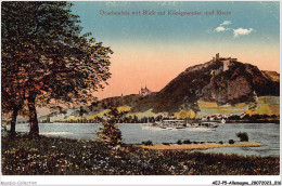 AEJP5-0354 - ALLEMAGNE - DRACHENFELS MIT BLICK AUF KONIGSWINTER UND RHEIN - Drachenfels