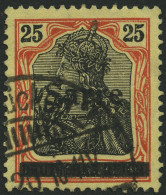 SAARGEBIET 9aI O, 1920, 25 Pf. Rötlichorange/schwarz Auf Gelbweiß, Type I, Pracht, Gepr. Braun, Mi. 25.- - Otros & Sin Clasificación