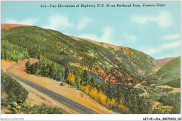 AETP11-USA-0938 - Two Elevations Of Highway U S 40 On Berthoud Pass - Eastern Slope - Denver