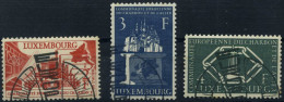 LUXEMBURG 552-54 O, 1956, Montanunion, Prachtsatz, Mi. 32.- - Service