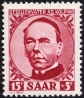 SAARLAND 289 **, 1950, 15 Fr. Kolping, Pracht, Mi. 32.- - Otros & Sin Clasificación