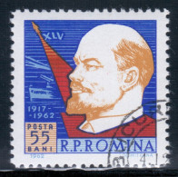 Romania 1962 Mi# 2115 Used - Russian October Revolution, 45th Anniv. / Lenin / Space - Europa