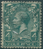 Great Britain 1924 SG424 4d Grey-green KGV #3 FU (amd) - Sin Clasificación