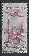 Poland 1958  Flugzug Uber Stadten Und Landschaften (o) Mi.1080 - Used Stamps