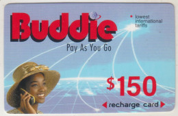 ZIMBABWE - Buddie Pay As You Go, Z$150, Exp.date  01/03/2001, Used - Simbabwe