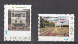 Treinen, Train, Locomotive, Eisenbahn , Nederland Persoonlijke: Simpelveld Miljoenenlijn: Seinhuis + Seinpalen - Unused Stamps