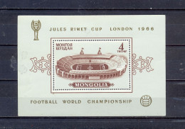 MONGOLIA - MNH - SOCCER WORLD CUP - LONDON 1966. -  MI.NO.BL 11 A - CV = 5 € - 1966 – England