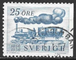 Sweden 1956. Scott #498 (U) Locomotive And Passenger Car - Gebraucht